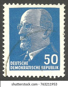 German Democratic Republic - Stamp Printed In1967, Heads Of State, Series Chairman Of The State Council Walter Ulbricht