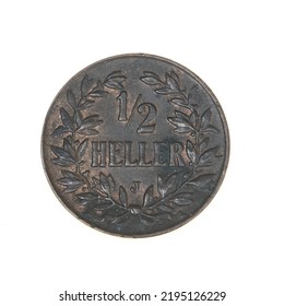 German East Africa One Half Heller Coin Reverse From 1906