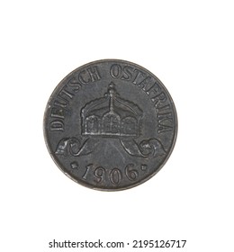 German East Africa One Half Heller Coin Dated 1906