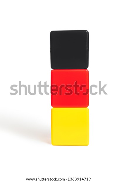 German Flag Colors Black Red Yellow Stock Photo Edit Now