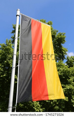 Similar – German flags on the roof of a soccer fan’s car