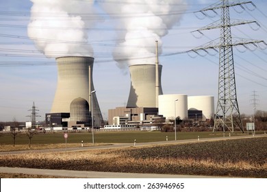 German Gundremmingen Nuclear Power Plant In Germany