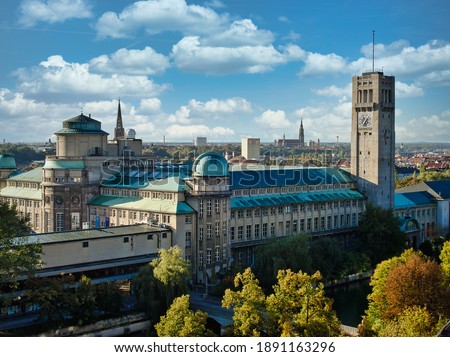 German Museum or Deutsches Museum in Munich, Germany, the world's largest museum of science and technology, Munich in Germany