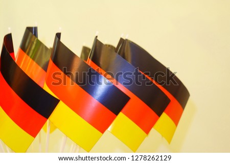 Similar – German flags on the roof of a soccer fan’s car