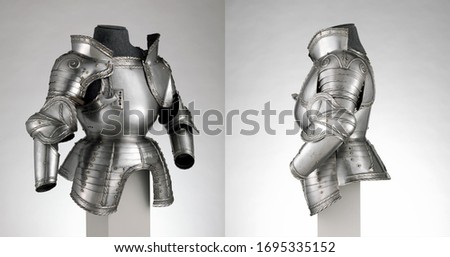 German Portions of a Field Armor  from different angles views, Medieval knight Armor