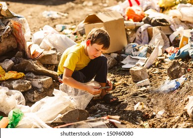 Garbage Child Homeless High Res Stock Images Shutterstock