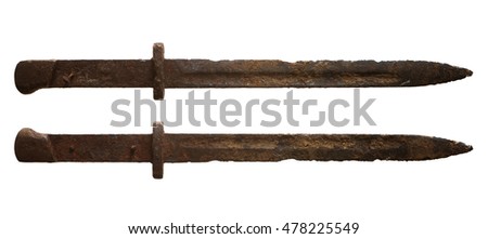 German rusty bayonet knife from the Second World War