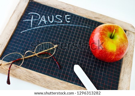 German school breaktime and apple