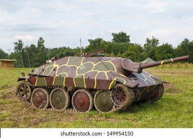 German Self-propelled Gun Hetzer On The Field