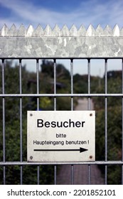 German Sign That Says: 