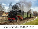 German steam locomotive in the vicinity of Zittau