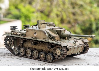 German tank model Stug 3. Second world war.