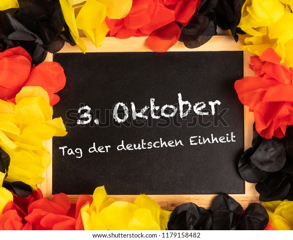 German Text 3 Oktober Tag Der Stock Photo Edit Now 1179158482<script async src=