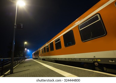 German Train At Night