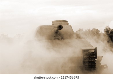 German Transport Of WWII Time During Historical Reenactment Of WWII , May 13, 2012 In Kiev, Ukraine