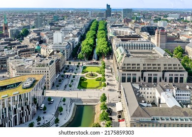 Königsallee And Kö-Bogen In Düsseldorf, Germany