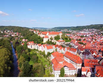 Tübingen, Germany: Aerial View On The Castle