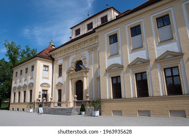 Oberschleißheim, Germany - August 25, 2020: The Lustheim Palace In The Schleißheim Palace Complex, A Major Tourist Attraction Near Munich.