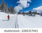 Germany, Bavaria, Allgau, ski resort Fellhorn Kanzelwand