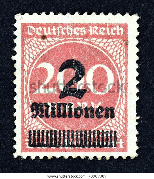 Germany Circa 1921 Stamps Printed Germany Stock Photo (Edit Now) 78989089