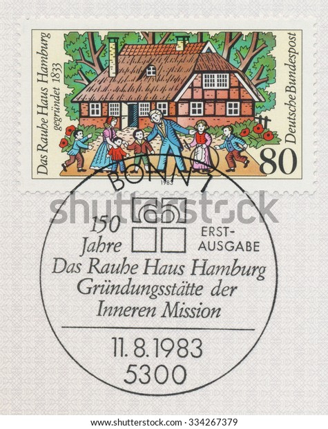 Germany Circa 1983 Post Stamp Printed Stock Photo Edit Now 334267379