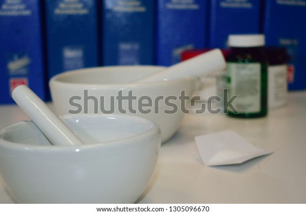 Germany Dortmund 012019 Pharmacy Pestle Mortar Stock Photo Edit