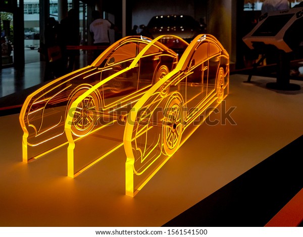 Germany\
Frankfurt Automechanika Trade Show 2017\
Acrylic shape of cars\
shown\
Ticketed Trade Show\
No Credentials\
needed