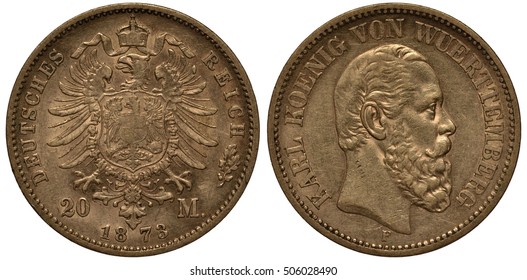 Germany German Coin Twenty Mark 1873 Stock Photo 506028490 | Shutterstock