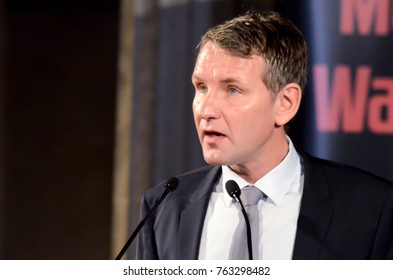 GERMANY, LEIPZIG - NOVEMBER 25, 2017: Björn Höcke Compact AfD right wing politician