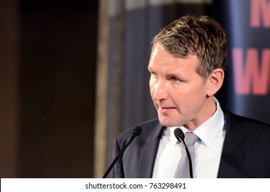 GERMANY, LEIPZIG - NOVEMBER 25, 2017: Björn Höcke Compact AfD right wing politician