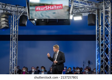 Neumünster, Germany, March 18, 2022, Election Campaign Kick-off Of The CDU Top Candidate Prime Minister Daniel Günther As Speaker