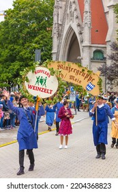 Germany, Munich – September 17, 2022: An Animal Rights Demonstration At The Opening Ceremony Of The Oktoberfest After Two Years Of Covid-19 Pause In Munich, Germany.