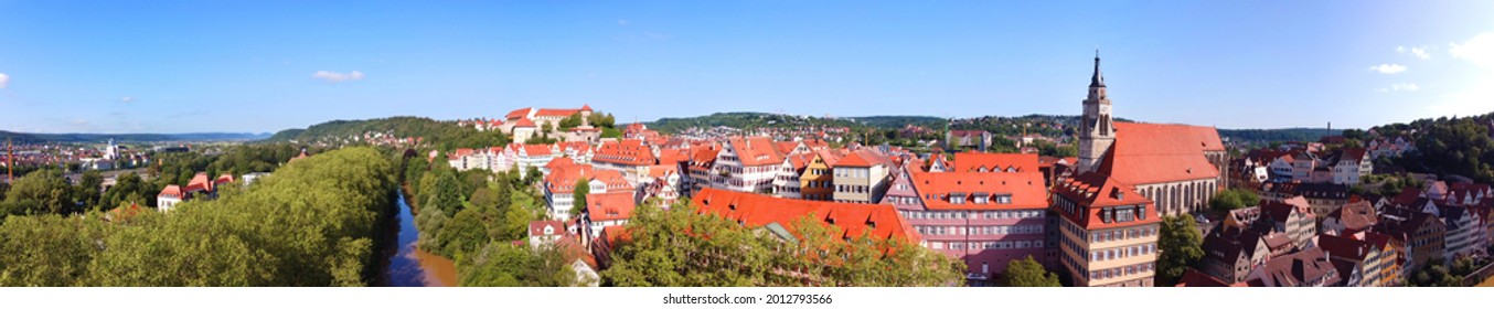 Tübingen, Germany: Panorama Over The City