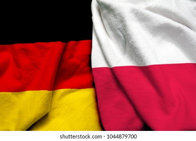 Germany And Poland Flag Together