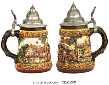 Germany Stein Beer Isolated