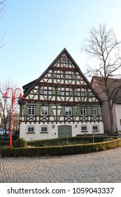 GERMANY, UHINGEN, BISMARCK STR., MARCH 25, 2018: GERMANY, UHINGEN, BISMARCK STR., MARCH 25, 2018: The Berchtoldshof In Uhingen Was In Originally A Wuerttemberg Fiefdom