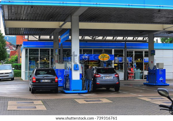 Germanyaug 11 Aral Gas Station On Stock Photo (Edit Now) 739316761