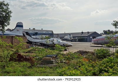 GERMISTON, SOUTH AFRICA -1 NOV 2017- View Of Old Airplanes Parked At The South African Airways (SAA) Museum Society Located At The Rand Airport.