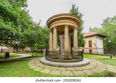 Gernika, Spain. August 4, 2022. The Tree Of Gernika Monument Is A Symbol Of Freedom For Basque People