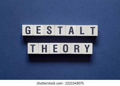 Gestalt Theory - Word Concept On Cubes