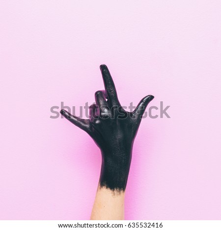 Similar – Image, Stock Photo Horn violets as painted