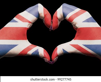 Love uk. Национальный жест Англия. Uk Flag Heart.