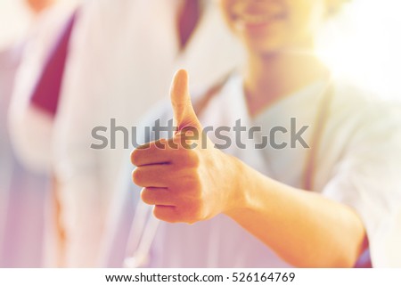 Similar – Image, Stock Photo Thumbs up Health care