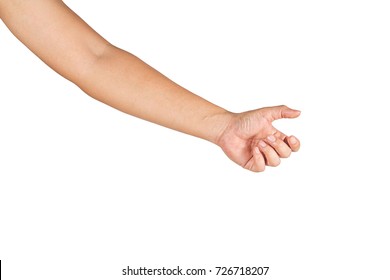 Gesture of reaching to grasp objects.Clipping path inside. - Shutterstock ID 726718207