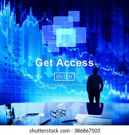 Get Access Availability Obtainable Online Internet Technology Concept