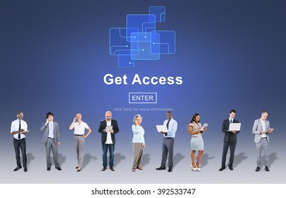 Get Access Availability Obtainable Online Internet Technology Concept