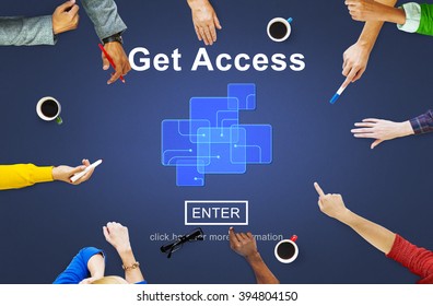 Get Access Availability Obtainable Online Internet Technology Concept