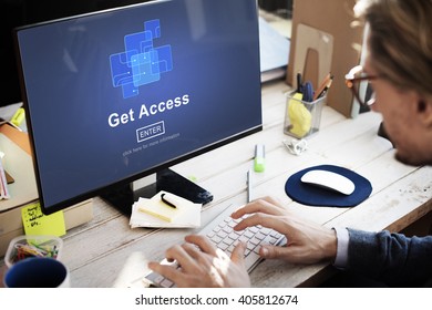 Get Access Availability Obtainable Online Internet Technology Concept