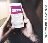 Get Direction Navigation GPS Map Destination Concept