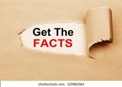 Get The Facts Written Behind A Torn Paper